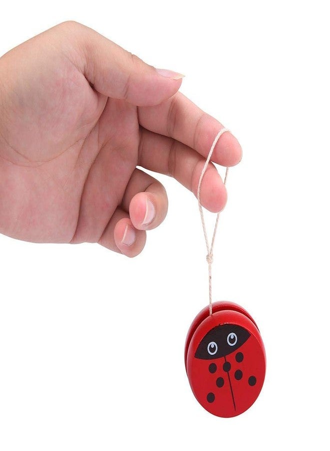 ZELVO High-Speed Wooden Yo-Yo Spinner Toy for Kids - Multicolor, Classic Retro YoYo Game, Durable Wooden Toy (Pack of 1) - Image 5